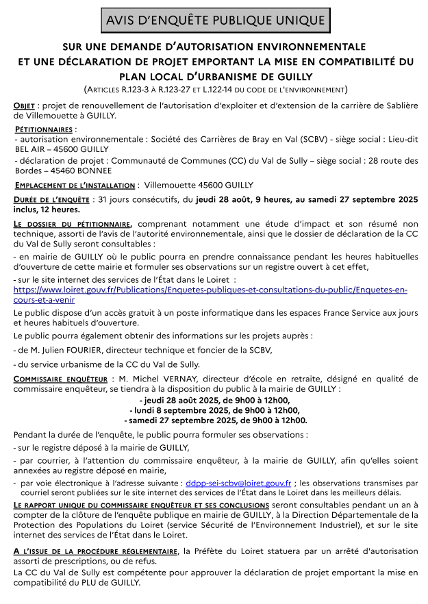 DPMECDU-Extension_Carriere_Guilly-Avis_enquete_publique