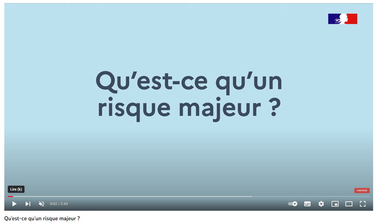 video risques majeurs