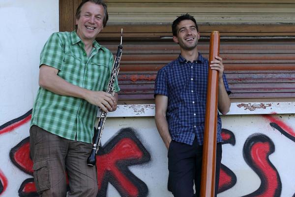 musiciens hautbois et didgeridoo