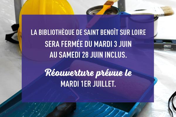 La réouverture est prévue pour le mardi 1er juillet.