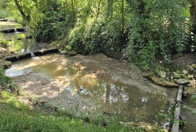 Travaux de continuité sur le Milourdin