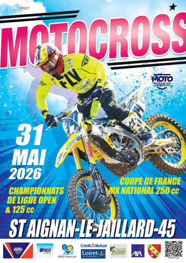 Motocross Saint Aignan le Jaillard. Crédit photo : Facebook