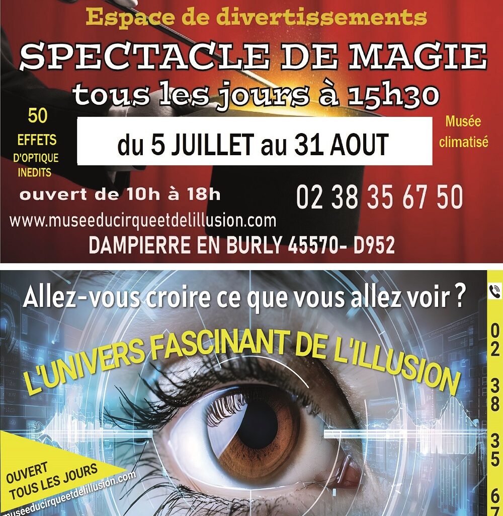 animations été 2025. Crédit photo : musée du cirque et de l illusion