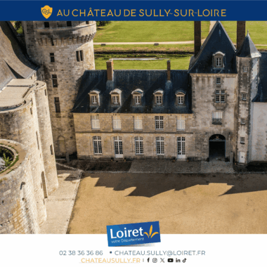 Visuels château de Sully-sur-Loire - 2026 - format site internet - Journées Européennes du Patrimoine 2026 (3). Crédit photo : Département du Loiret / Johnatan Savarit