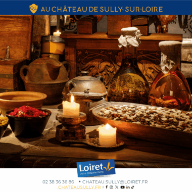 Visuels château de Sully-sur-Loire - 2026 - format site internet - La gastronomie médiévale. Crédit photo : Département du Loiret / Johnatan Savarit