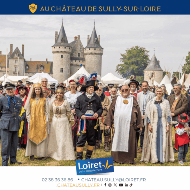 Visuels château de Sully-sur-Loire - 2026 - format site internet - Les Heures Historiques -  mai 2026. Crédit photo : Département du Loiret / Johnatan Savarit