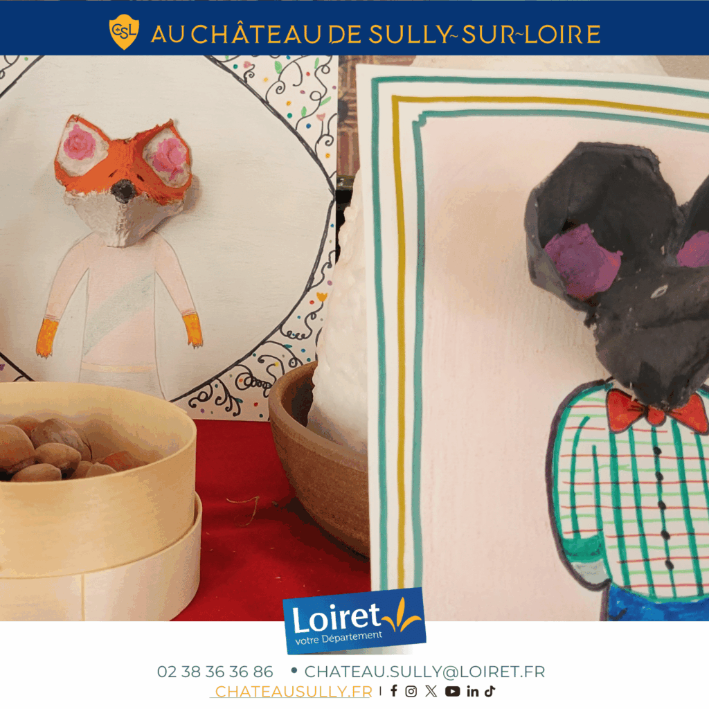 Visuels château de Sully-sur-Loire - 2026 - format site internet - Portrait d'animaux  écolo. Crédit photo : Département du Loiret / Johnatan Savarit