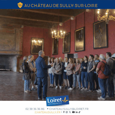 Visuels château de Sully-sur-Loire - 2026 - format site internet - Visites guidées tous les jours en juillet et août. Crédit photo : Département du Loiret / Johnatan Savarit