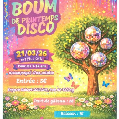 03.21 SAINT BENOIT SUR LOIRE - Boum de printemps. Crédit photo : Mairie de St Benoît