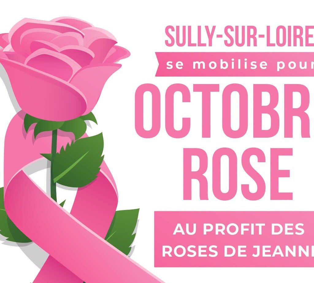 AFFICHE SULLY SUR LOIRE - Octobre rose. Crédit photo : MAIRIE SULLY SUR LOIRE