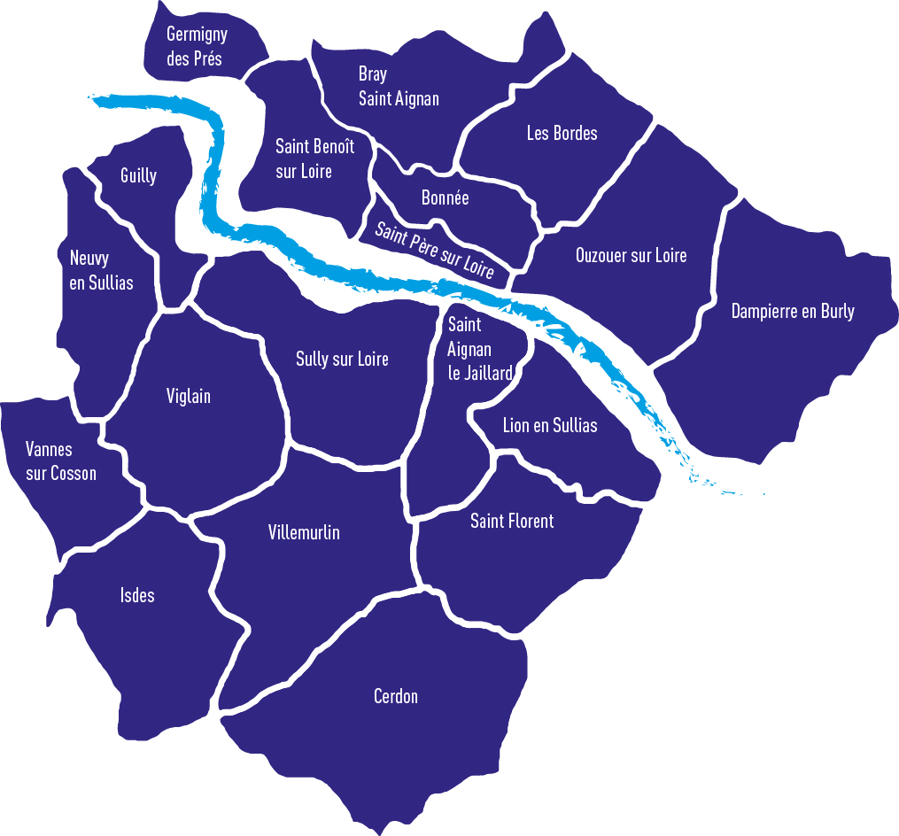 Carte du Val de Sully