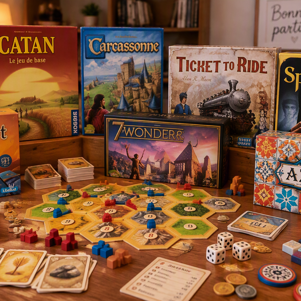 Jeux de société. Crédit photo : COPILOT